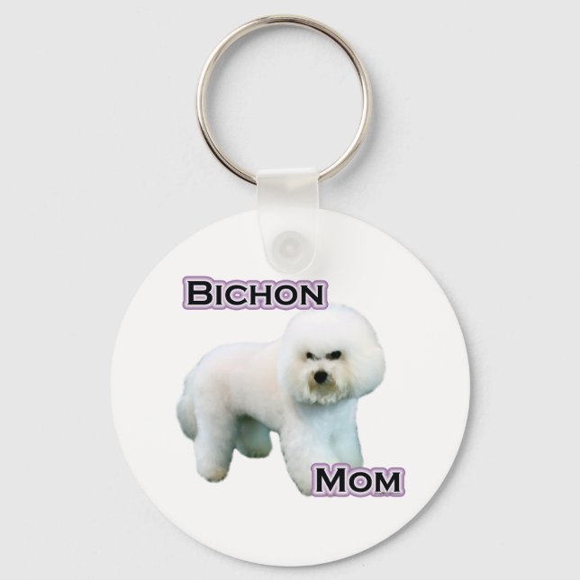 Porte-clés Bichon Frise Mom 4 - Porte - clé (Recto)
