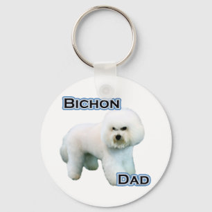 Porte-clés Bichon Frise Papa 4 - Porte - clé