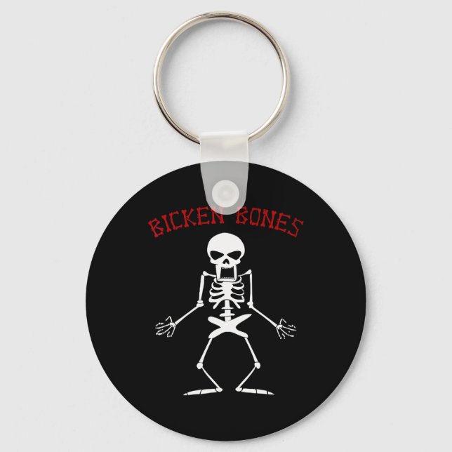Porte-clés Bicken Bones Skeleton Halloween Funny Bones Love W (Recto)
