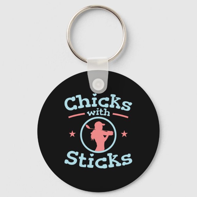 Porte-clés Bicks Avec Bâtons Golf Club Femmes (Recto)