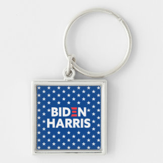 Porte-clés Biden / Harris White Stars Pattern Blue