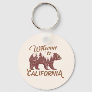 Porte-clés Bienvenue à California Bear Forest