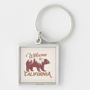 Porte-clés Bienvenue à California Bear Forest