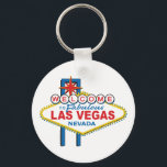 Porte-clés Bienvenue à Fabulous Las Vegas<br><div class="desc">rétro Bienvenue à Las Vegas rétro</div>