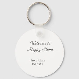 Porte-clés Bienvenue à la maison inauguration de la maison im