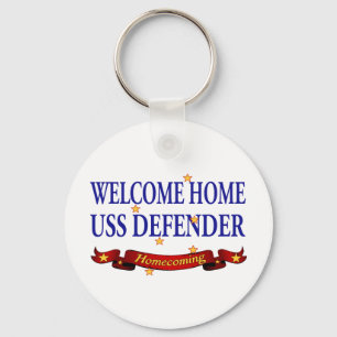 Porte-clés Bienvenue à la maison USS Defender