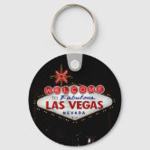 Porte-clés Vintage Las Vegas Blackjack - Émail Et Métal - Occasion En Bon état