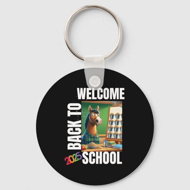 Porte-clés Bienvenue À L'Autocollant School 2025 (Recto)