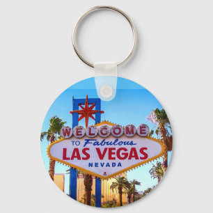 Porte-clés Bienvenue au Porte - clé des signes de Las Vegas