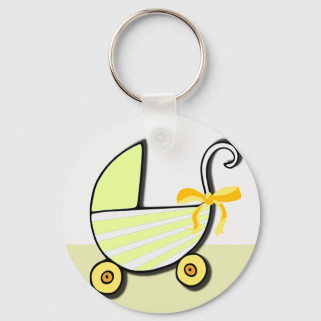 Porte-clés Bienvenue bébé ou Baby shower (Recto)