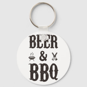 Porte-clés Bière et barbecue