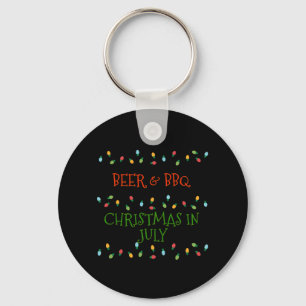 Porte-clés Bière Et BBQ Noël En Juillet Cadeau