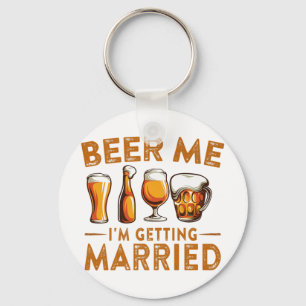 Porte-clés Bière Moi Je Me Marie Drôle Mariée Groom Bache