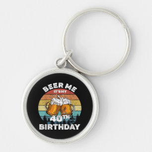Porte-clés Bière pour moi, c'est mon 40e anniversaire