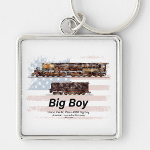 Porte-clés Big Boy Train à vapeur Vintage Locomotive américai