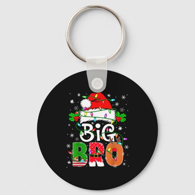 Porte-clés Big Bro Santa New Sibling Brother Announcement Xma (Recto)