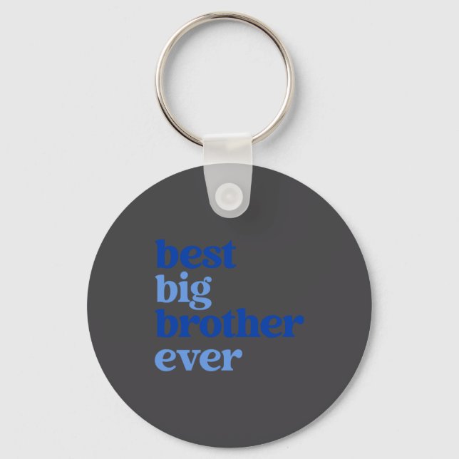Porte-clés Big Brother Ever Gray With Blue Text Boys  (Recto)
