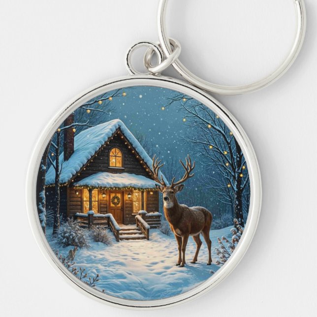 Porte-clés  Big Buck's Snowy Christmas Visit (Devant)