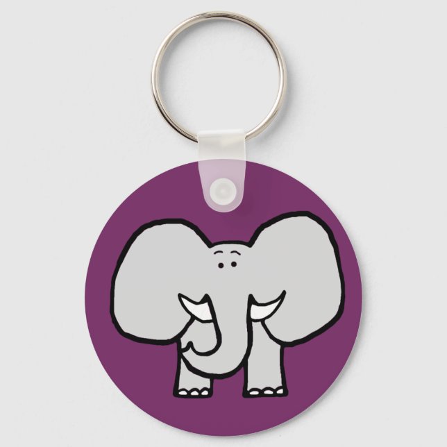 Porte-clés Big Ears l'éléphant violet Porte - clé (Recto)