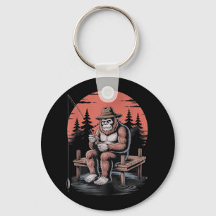 Porte-clés Big Foot Pêche Cool Pêcheur Bigfoot Sa