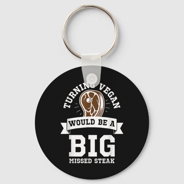Porte-clés Big Missing Steak Funny Meat Mater Barbecue Anti V (Recto)