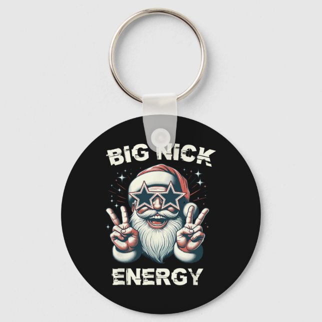 Porte-clés Big Nick Energy Funny Père Noël Noël (Recto)