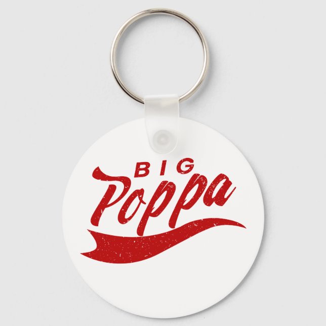 Porte-clés Big Poppa Papa Fête des pères cadeau (Recto)