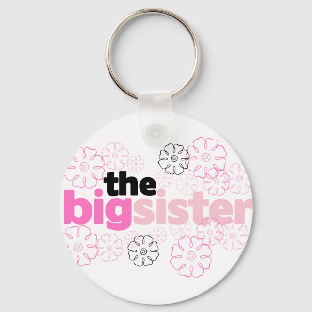 Porte-clés Big Sister Flower T-shirt (Recto)