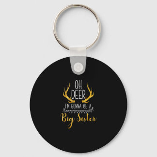 Porte-clés Big Sister Oh Deer Baby Announcement Cute Keychain