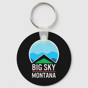 Porte-clés Big Sky Montana Ski Ski Snowboard Ski Snow