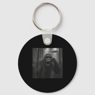 Porte-clés Bigfoot Alien Ufo Selfie Drôle Sasquatch Meme Homm