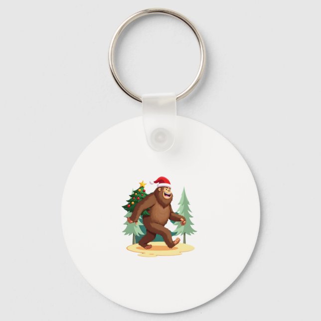 Porte-clés Bigfoot Arbre de Noël Santa Hat (5) (Recto)