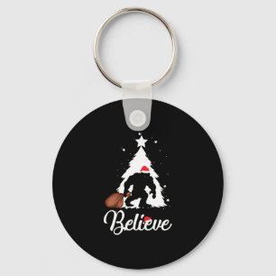 Porte-clés Bigfoot Believe Christmas Shirt