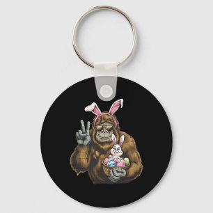 Porte-clés Bigfoot Bunny Sasquatch Jour de Pâques Mens Garçon