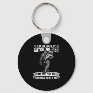 Porte-clés Bigfoot drôle doué pour la pêche aux poissons pêch