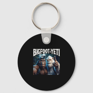 Porte-clés Bigfoot et yeti selfie drôle cadeau de camping ran
