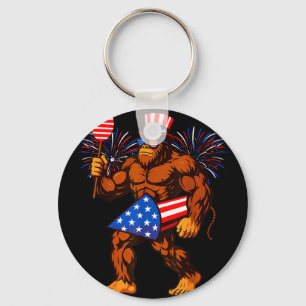 Porte-clés Bigfoot feu d'artifice drapeau américain Bigfoot 4