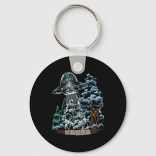 Porte-clés Bigfoot Hiding From Alien