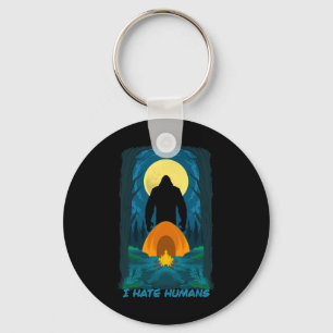 Porte-clés Bigfoot Je Déteste Les Humains Et Vous Devriez Aus