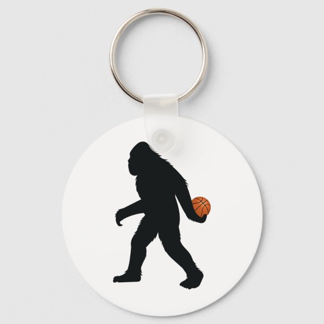 Porte-clés Bigfoot Jouer Au Basket (Recto)