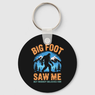 Porte-clés Bigfoot M'a Vu Drôle Sasquatch Rétro Gros Pied Pou