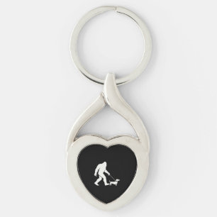 Porte-clés Bigfoot marchant teckel drôle de chien wiener papa