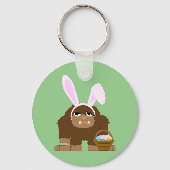 Porte-clés Bigfoot Pâques mignon (Recto)