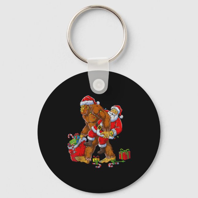 Porte-clés Bigfoot Sasquatch For Men Grandpa Boys Kids Christ (Recto)