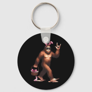 Porte-clés Bigfoot Sasquatch Lapin Œufs de Pâques Rétro Homme