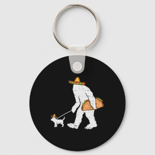 Porte-clés Bigfoot Sasquatch Taco Chihuahua Funny Cinco De Ma