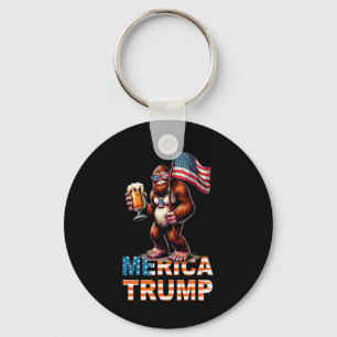 Porte-clés Bigfoot Sasquatch Trump Biden 2024 Préélection 4t