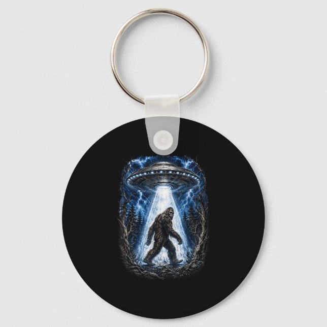 Porte-clés Bigfoot ufo alien enlèvement drôle sasquatch  (Recto)