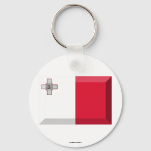 Porte-clés Bijou de drapeau de Malte
