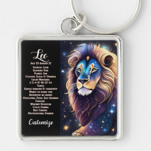 Porte-clés Bijou personnalisé Galaxie Zodiac Leo